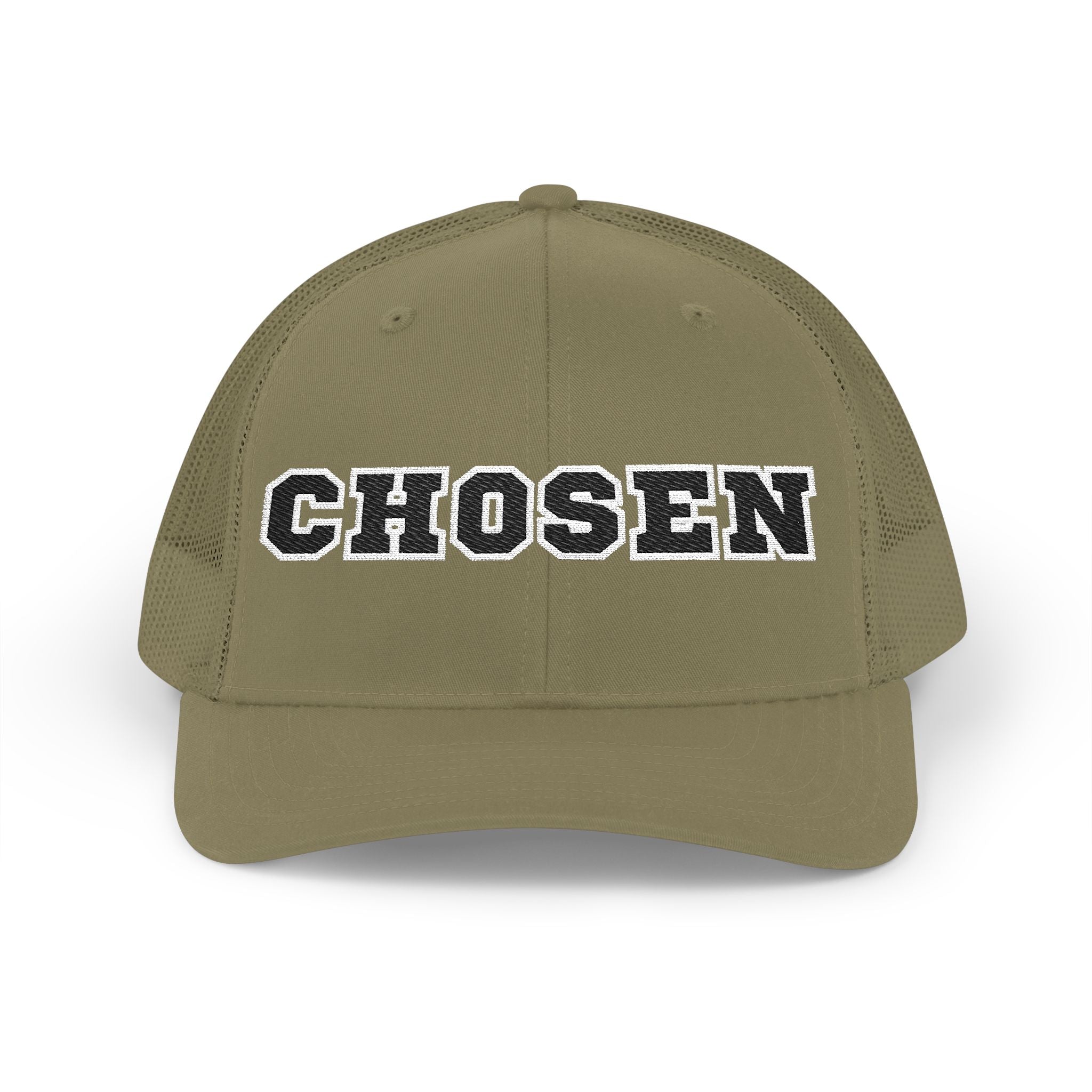 Chosen Snapback Trucker Cap — Bold Embroidered Mesh Baseball Hat