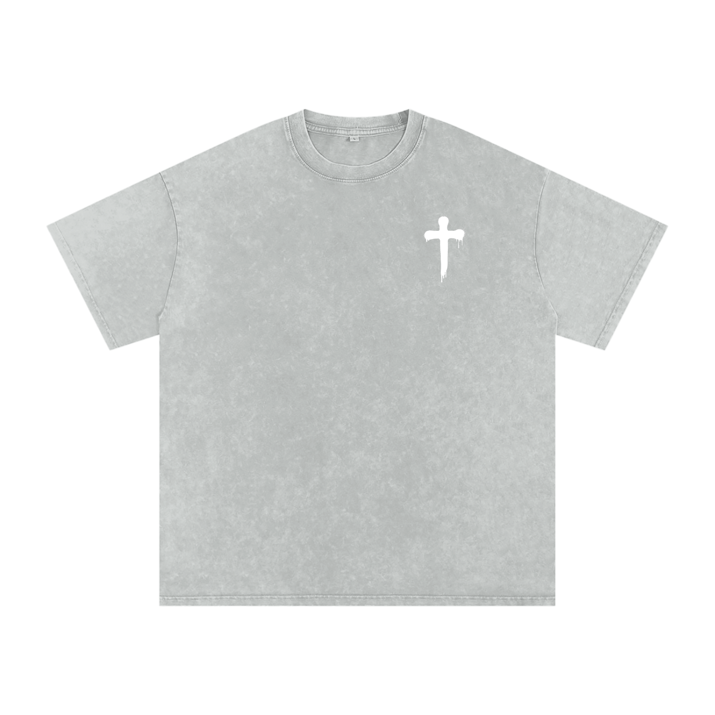 FAITH DESIGNS - MY SHEPHERD - PREMIUM -  Snow Washed Oversized Cotton T-Shirt (250 gsm)