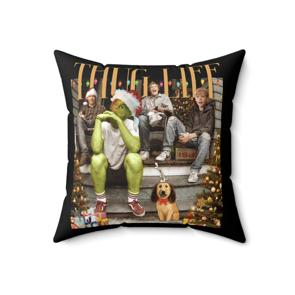 * HOLIDAY - CHRISTMAS - Grinch & Kids Christmas Throw Pillow — Holiday Movie Holiday Decor