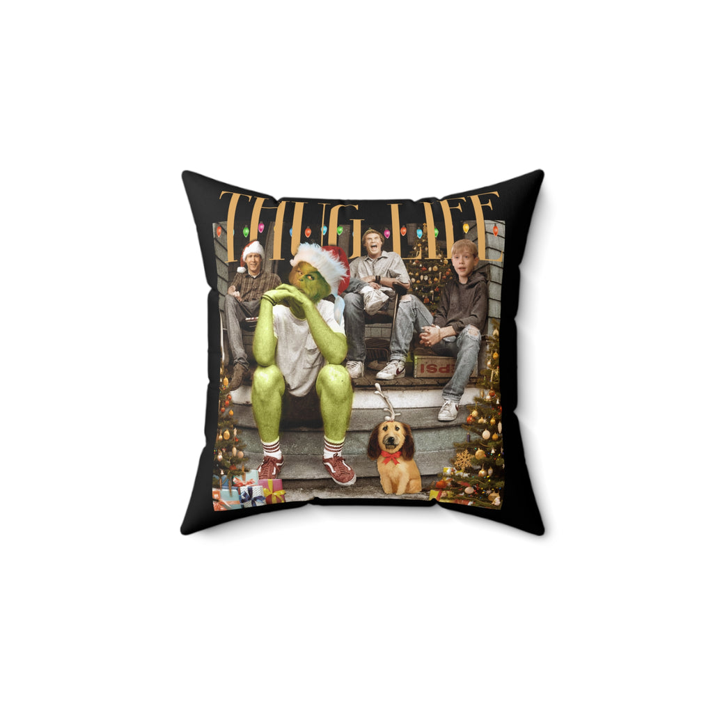 * HOLIDAY - CHRISTMAS - Grinch & Kids Christmas Throw Pillow — Holiday Movie Holiday Decor