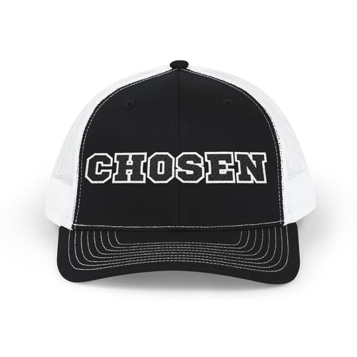 Chosen Snapback Trucker Cap — Bold Embroidered Mesh Baseball Hat