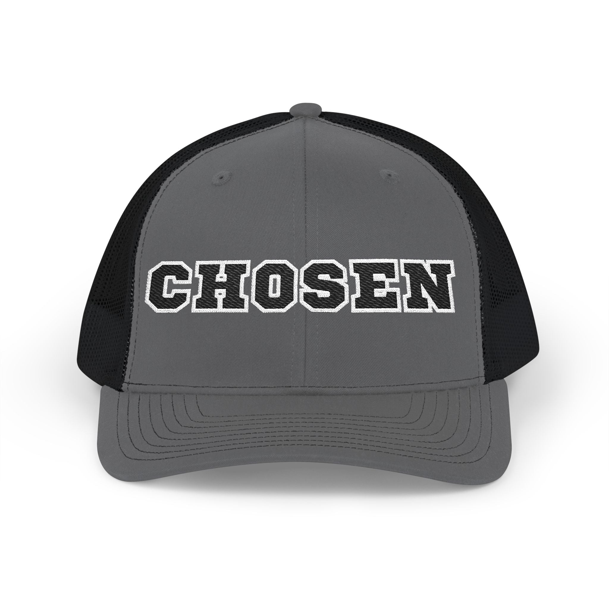 Chosen Snapback Trucker Cap — Bold Embroidered Mesh Baseball Hat