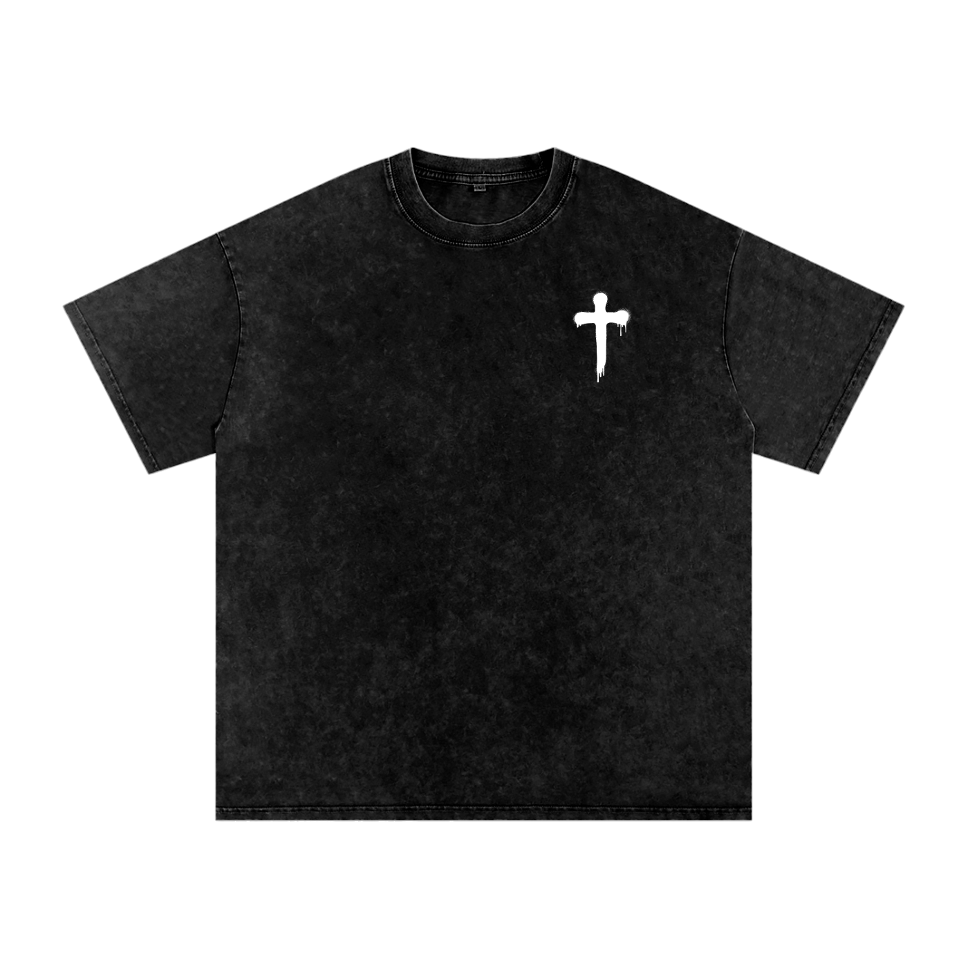 FAITH DESIGNS - MY SHEPHERD - PREMIUM -  Snow Washed Oversized Cotton T-Shirt (250 gsm)