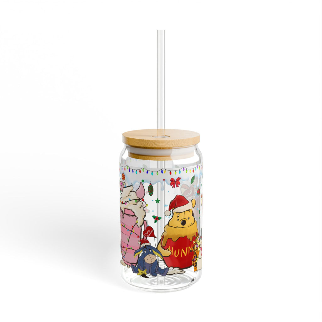 * Holiday - Christmas Sipper Glass 16oz - Tigger Pooh