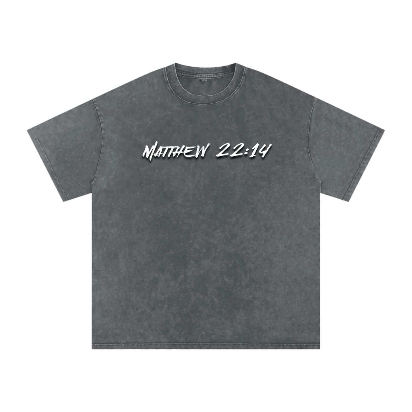 FAITH DESIGNS - CHOSEN - PREMIUM - Snow Washed Oversized Cotton T-Shirt (250 gsm)