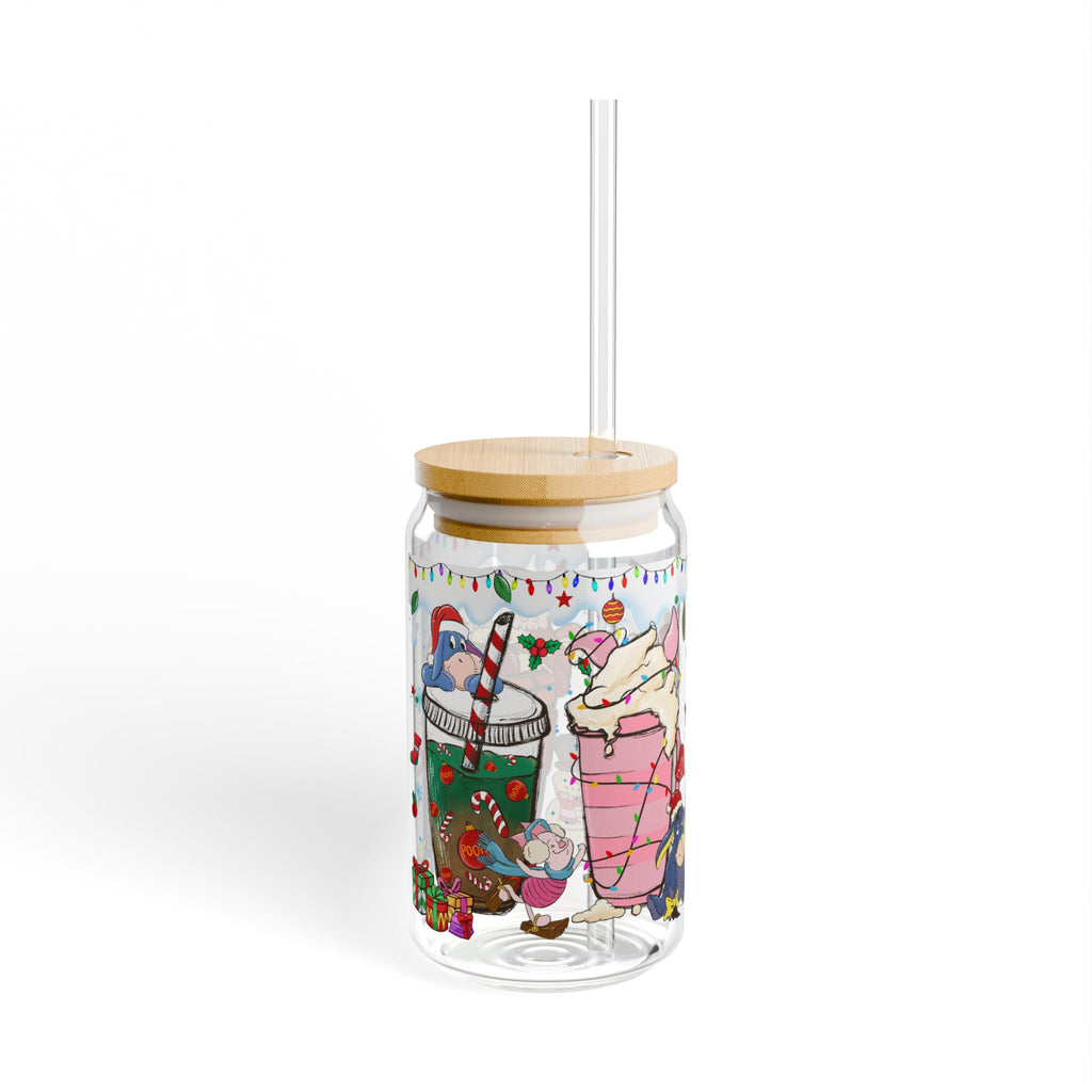 * Holiday - Christmas Sipper Glass 16oz - Tigger Pooh