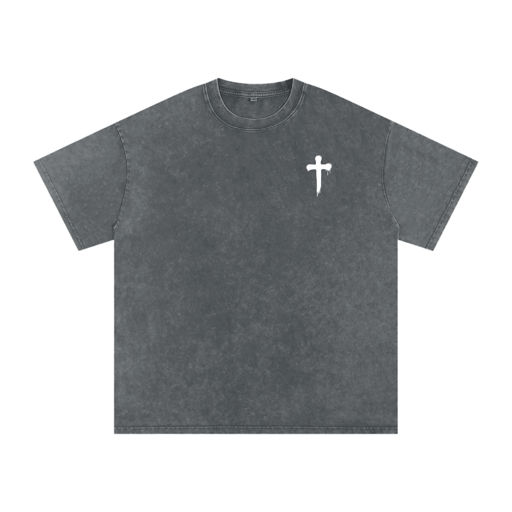 PREMIUM - Snow Washed Oversized Cotton T-Shirt 250 GSM