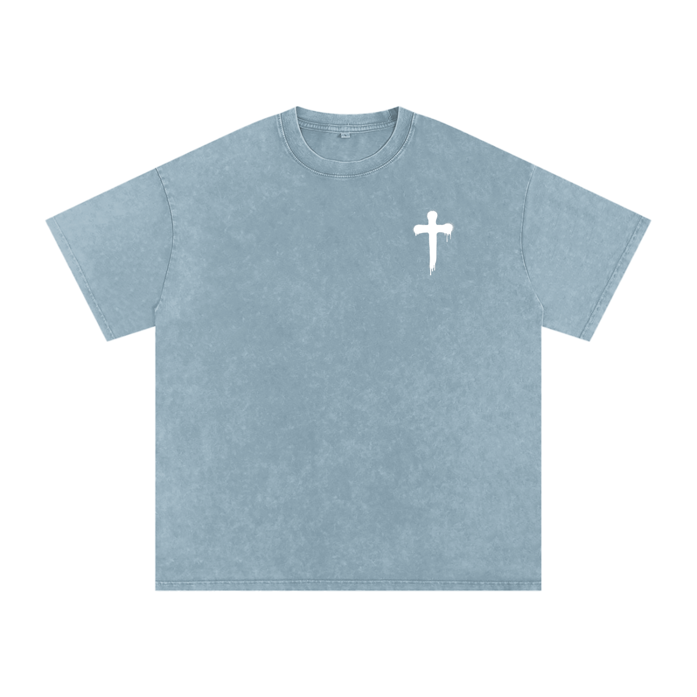 FAITH DESIGNS - MY SHEPHERD - PREMIUM -  Snow Washed Oversized Cotton T-Shirt (250 gsm)
