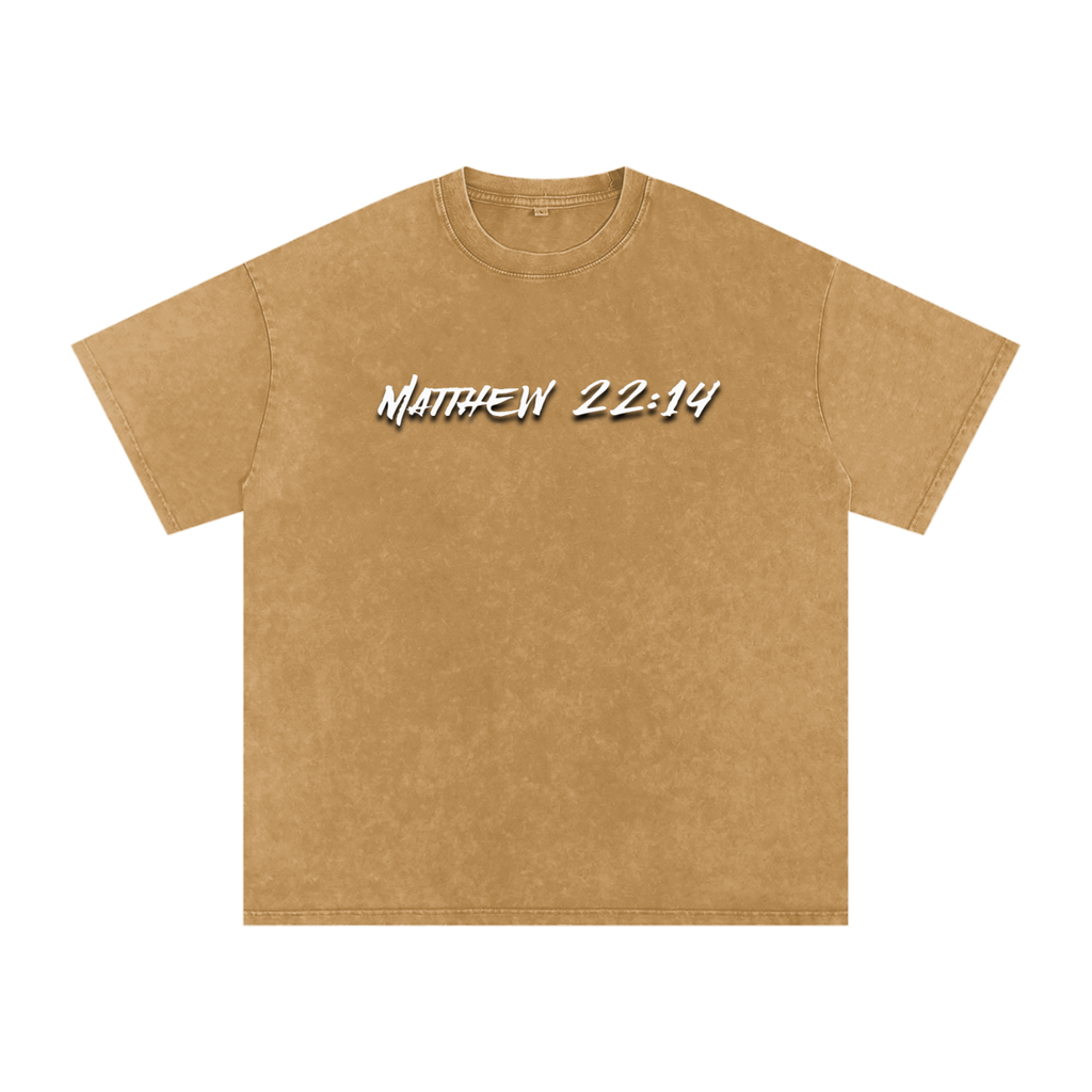 FAITH DESIGNS - CHOSEN - PREMIUM - Snow Washed Oversized Cotton T-Shirt (250 gsm)