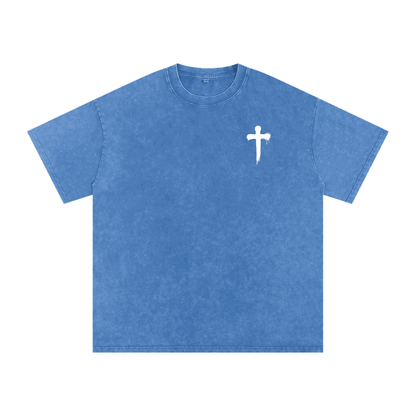 FAITH DESIGNS - MY SHEPHERD - PREMIUM -  Snow Washed Oversized Cotton T-Shirt (250 gsm)
