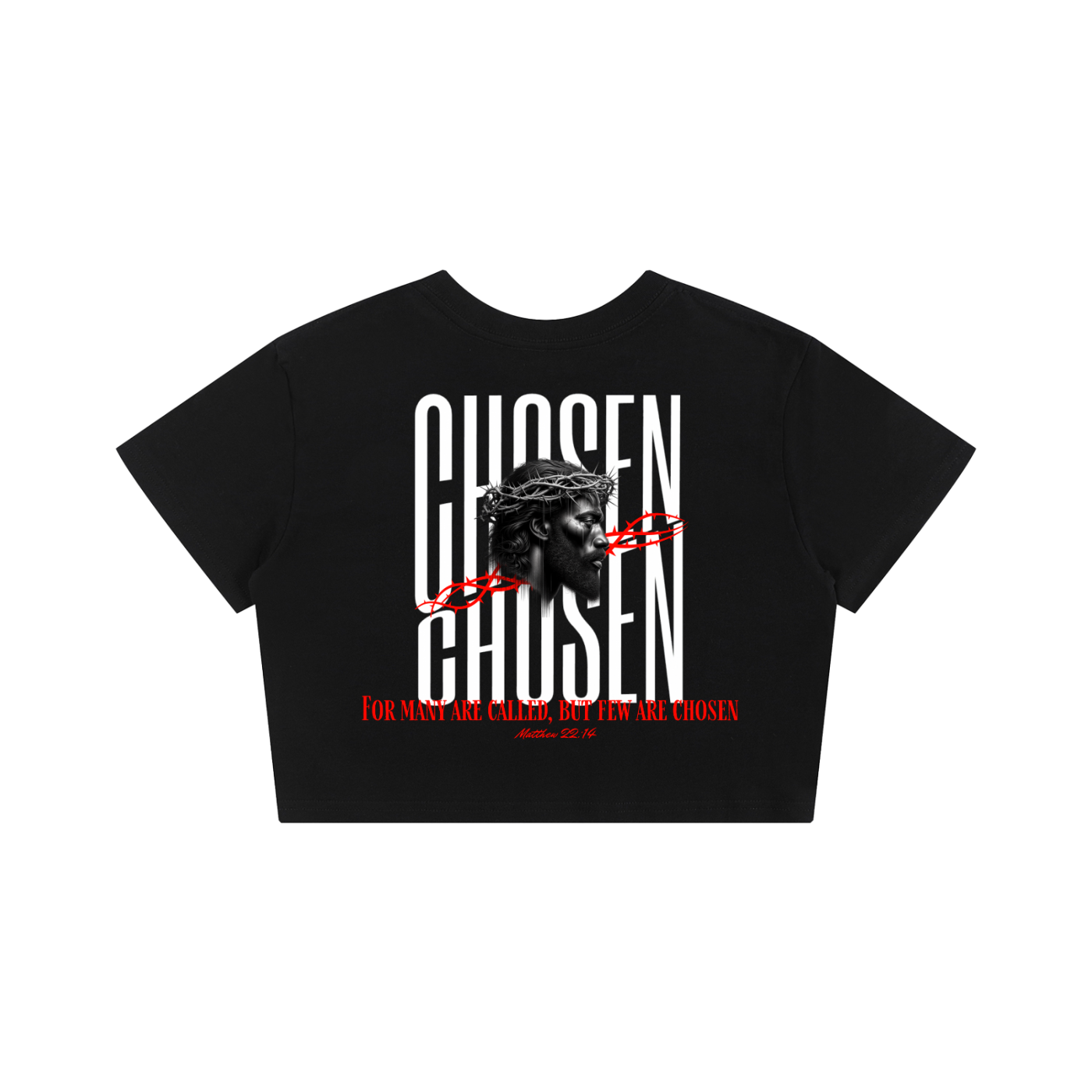 WOMENS - FAITH DESIGNS - CHOSEN -  PREMIUM - Baby Tee Seamless T-Shirt - 200 GSM