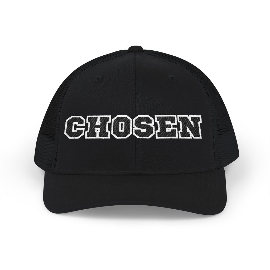 Chosen Snapback Trucker Cap — Bold Embroidered Mesh Baseball Hat