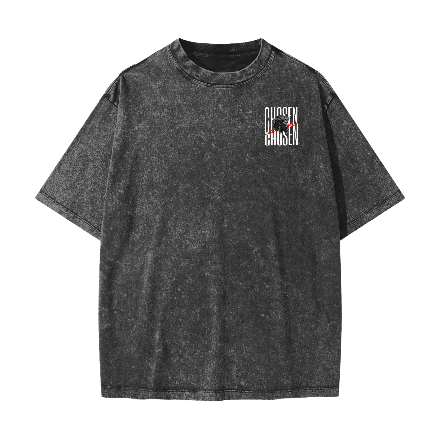 FAITH DESIGNS - CHOSEN - PREMIUM - Heavyweight Snow Washed T-Shirt (285 gsm)
