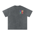 FAITH DESIGNS - AMEN - PREMIUM - Snow Washed Oversized Cotton T-Shirt (250gsm)