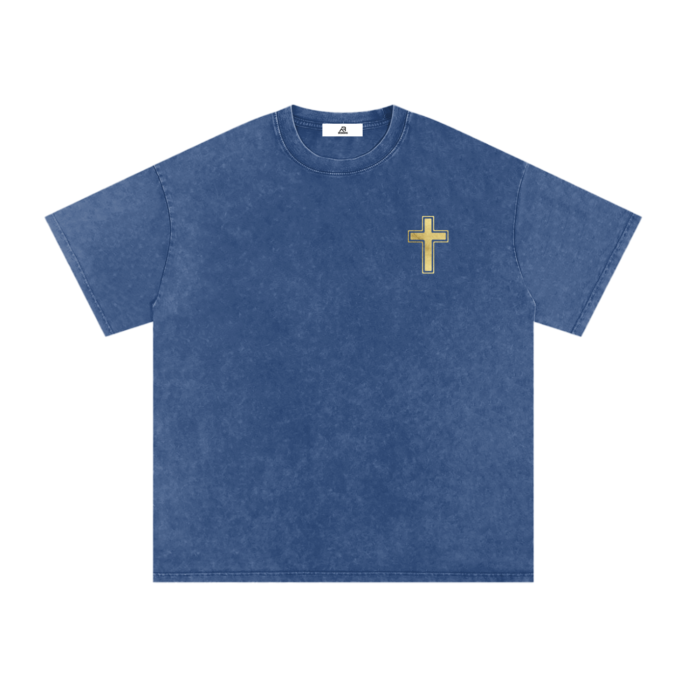 PREMIUM - LION OF JUDAH - Snow Washed Oversized Cotton T-Shirt (250 GSM)