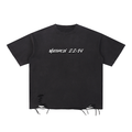 Faith Designs - Snow Washed Raw-Hem T-Shirt