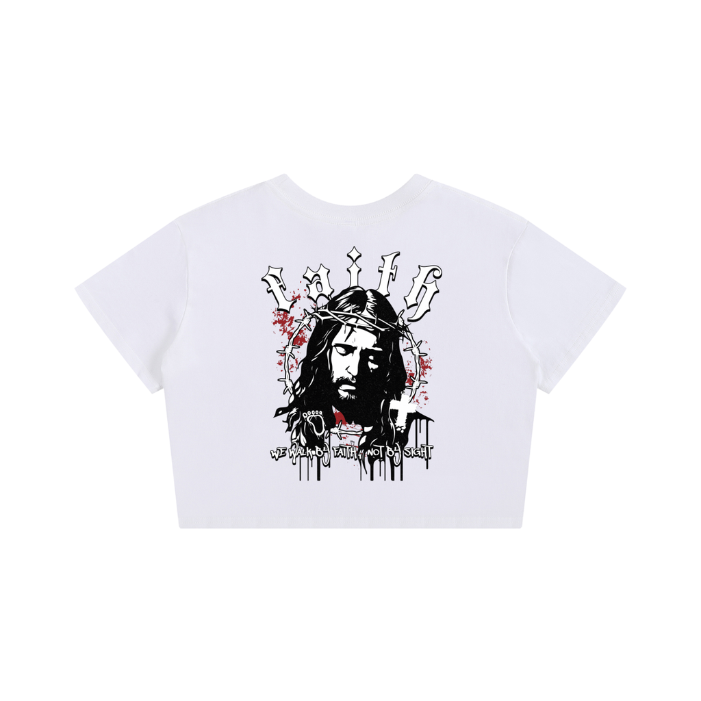 WOMENS - FAITH - PREMIUM Baby Tee Seamless T-Shirt - 200 GSM