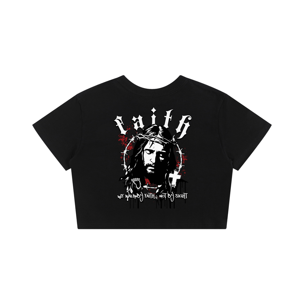 WOMENS - FAITH - PREMIUM Baby Tee Seamless T-Shirt - 200 GSM