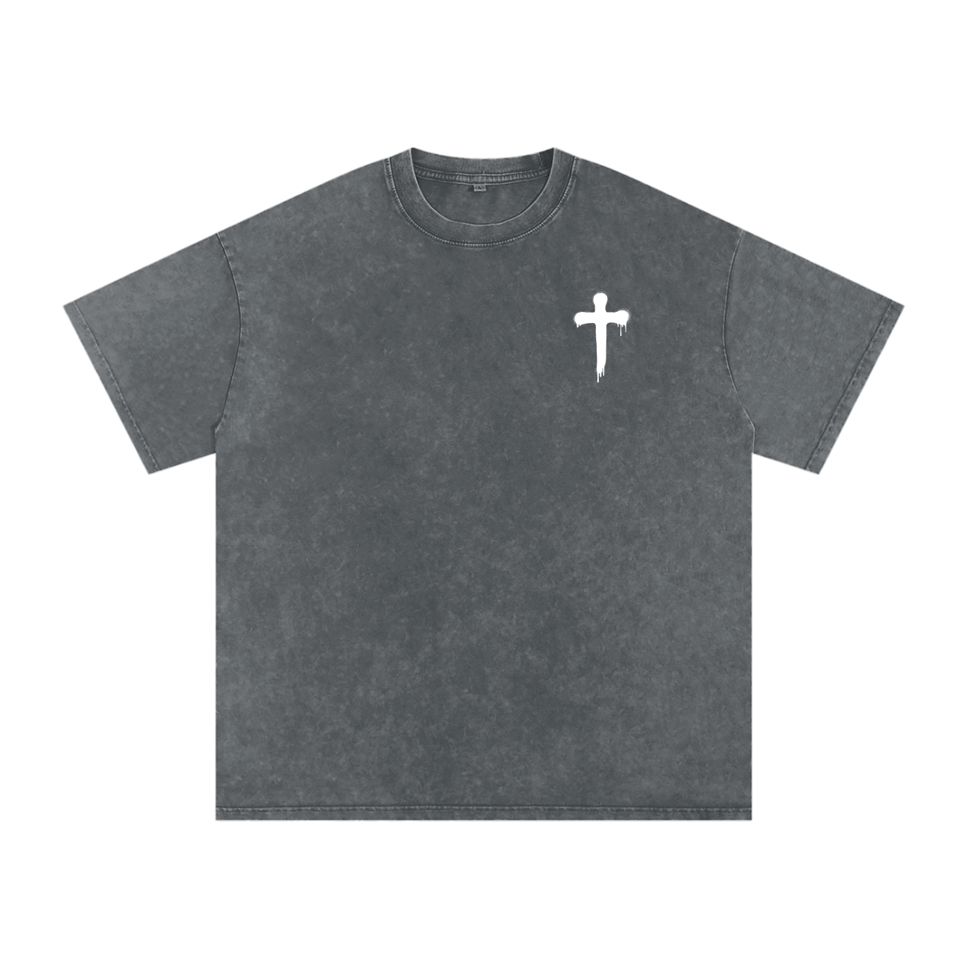 FAITH DESIGNS - MY SHEPHERD - PREMIUM -  Snow Washed Oversized Cotton T-Shirt (250 gsm)