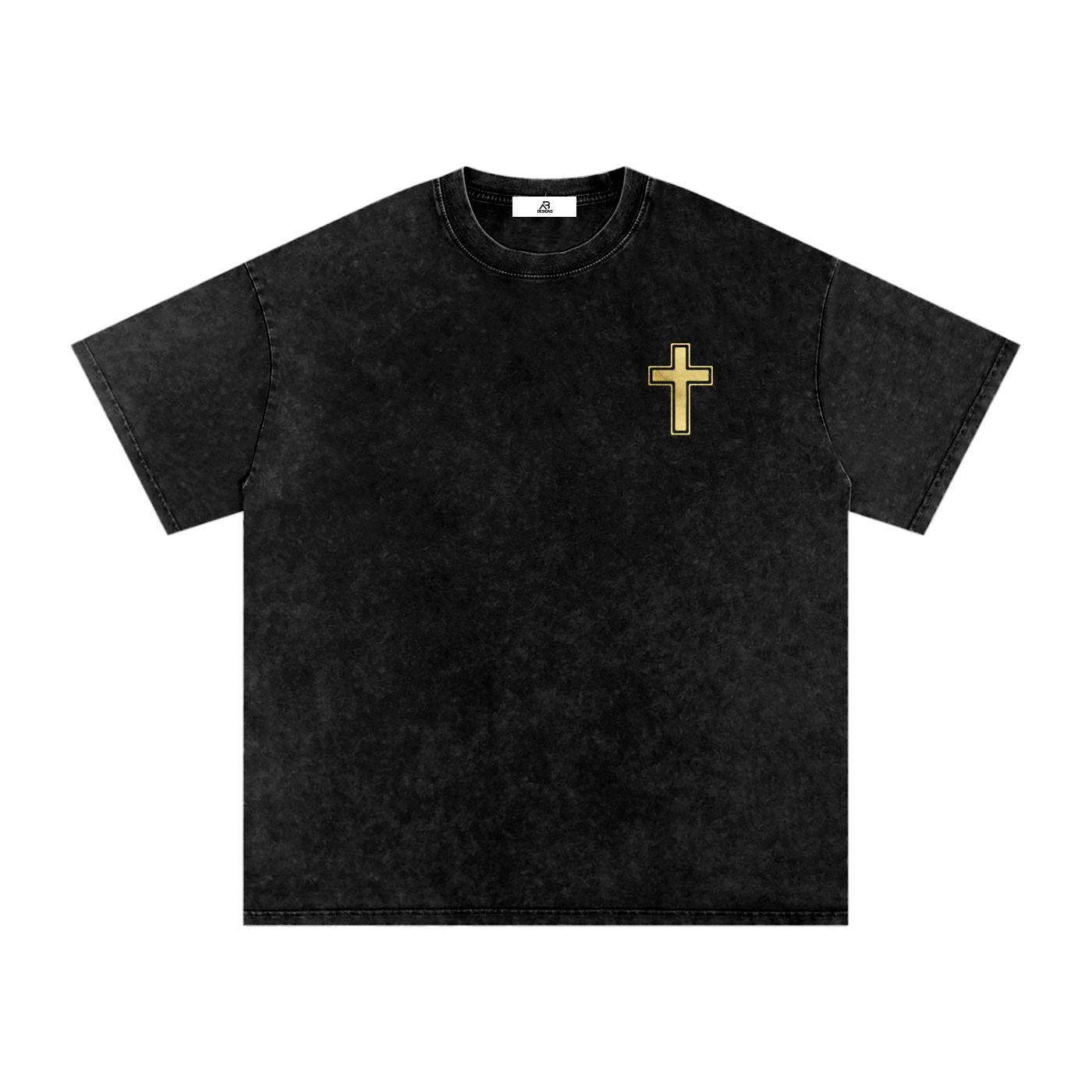 PREMIUM - LION OF JUDAH - Snow Washed Oversized Cotton T-Shirt (250 GSM)