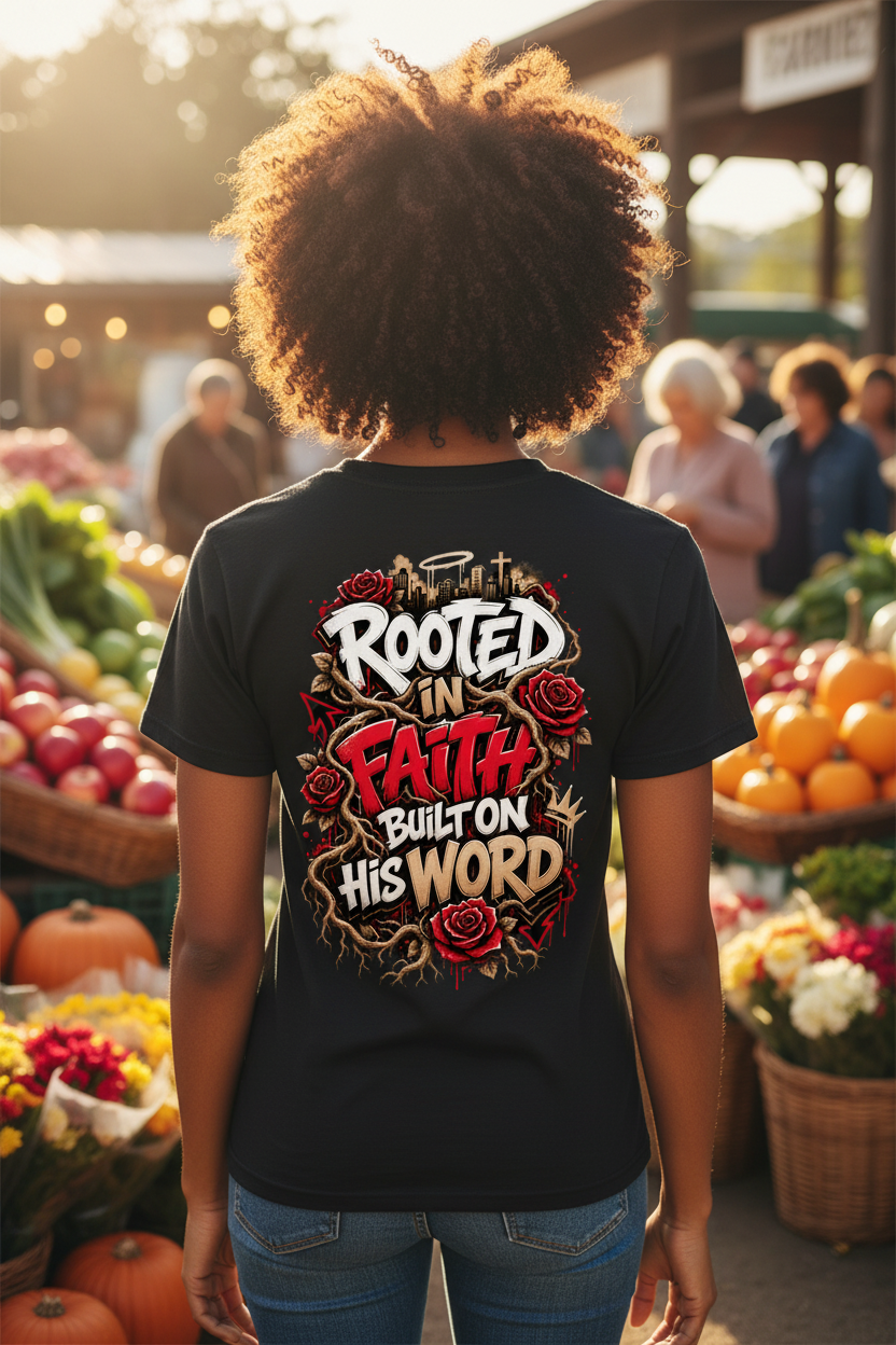 ROOTED IN FAITH DTF TSHIRT