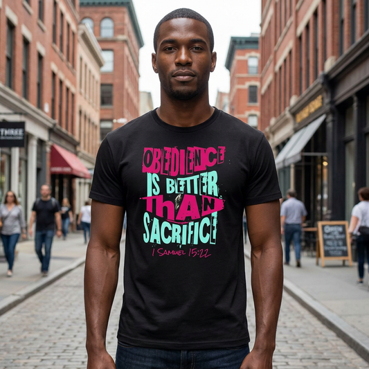 FAITH DESIGNS - OBEDIENCE ADULT TSHIRT