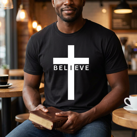 FAITH DESIGNS - BELIEVE - UNISEX - ADULT - WHITE