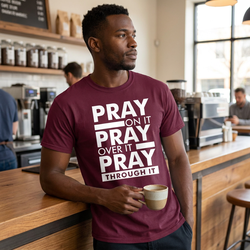 FAITH DESIGNS - PRAY ON IT TSHIRT