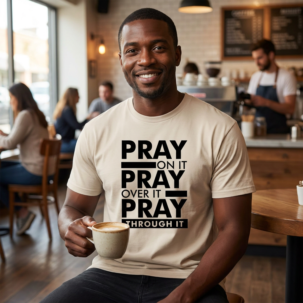 FAITH DESIGNS - PRAY ON IT TSHIRT